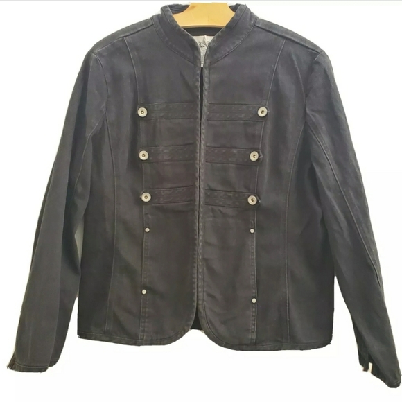 New LAL Live A Little Military-Inspired JacketOW10